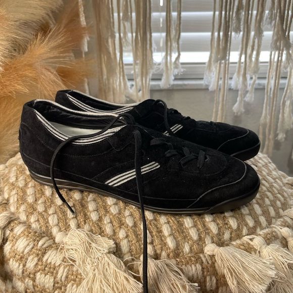 Tod’s Cloth Suede Black Sneakers - Picture 1 of 7